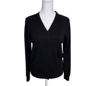 Grace Karen Women's Sweater Size m Black Button up Dark Academia‎ School Core